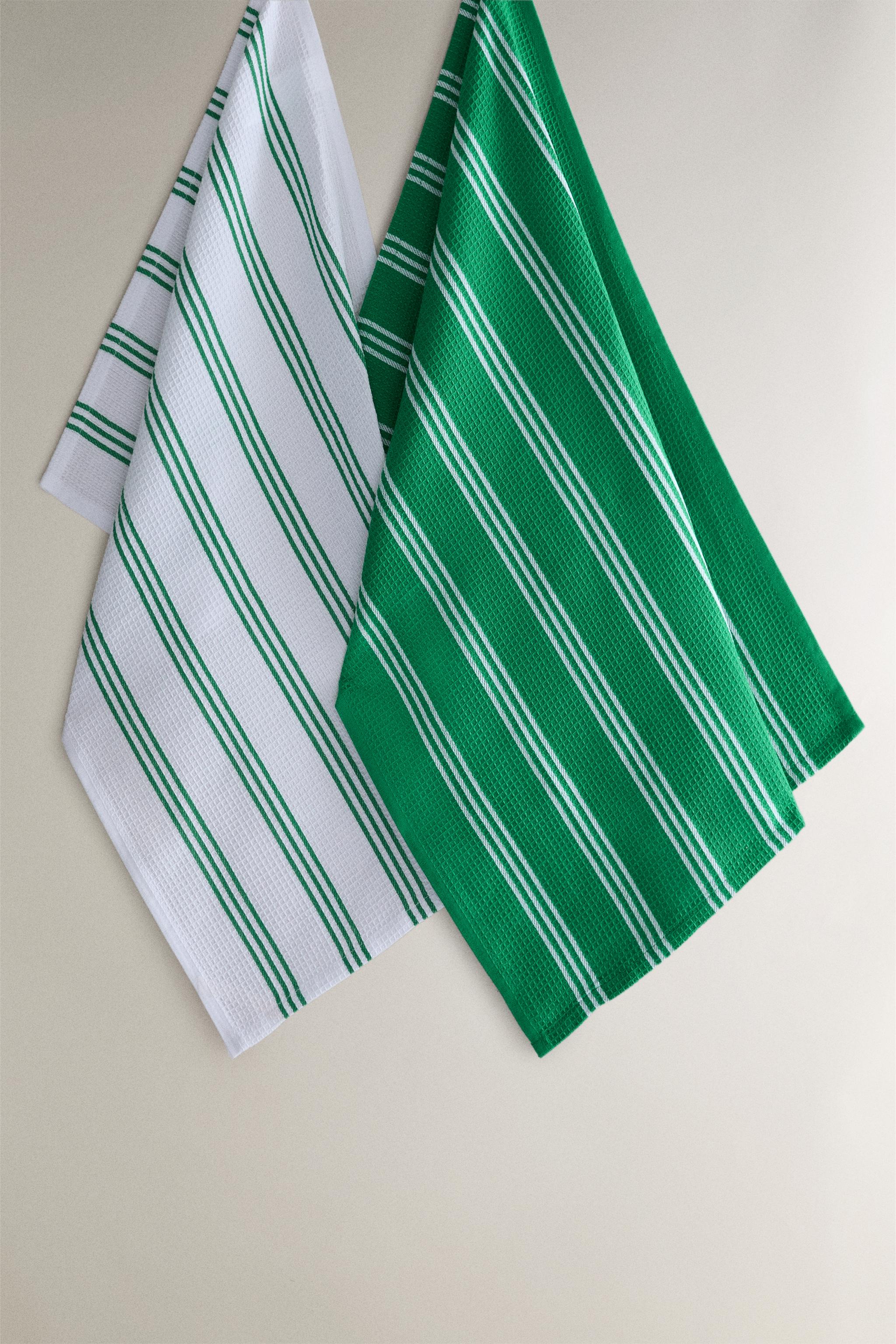 STRIPED KITCHEN TOWEL SET (PACK OF 2)